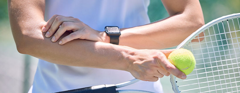 patient needing tennis elbow in need of shockwave therapy in Flower Mound